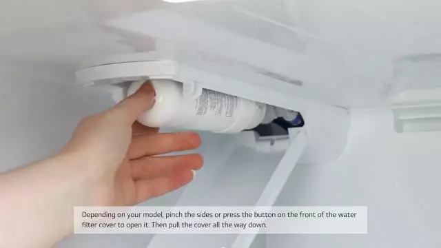 Как изменить фильтр для воды на холодильнике Kenmore