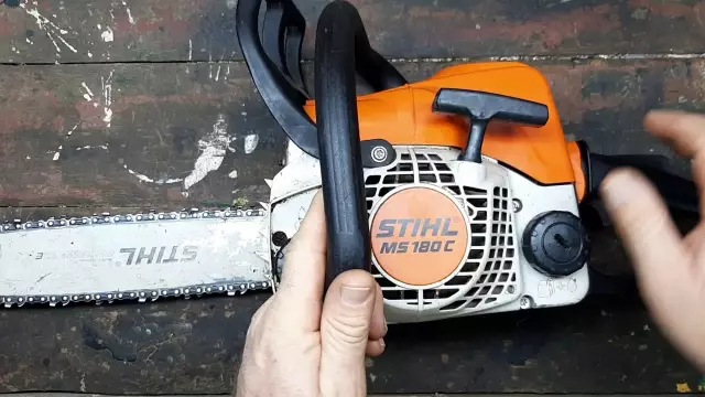Как разобрать старт на Stihl Weedeater