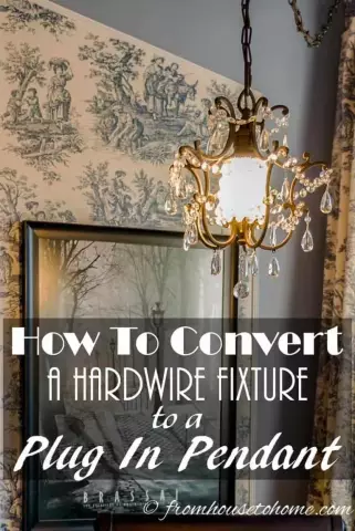 Как сделать Hardwire Light Fixture в Plug In