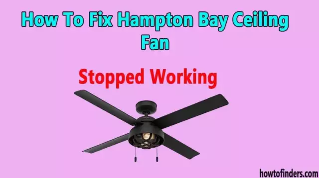 Инструкции для пульта вентилятора Hampton Bay