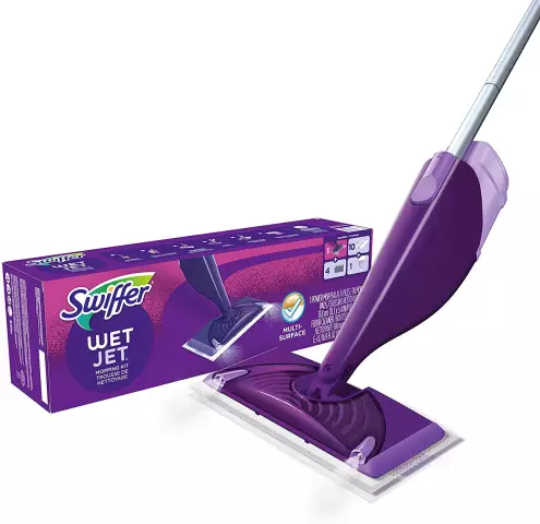 Как разместить колодки на Swiffer WetJet