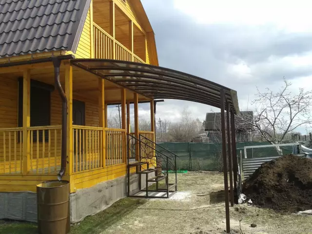 Как построить навес для крыши для мобильного дома