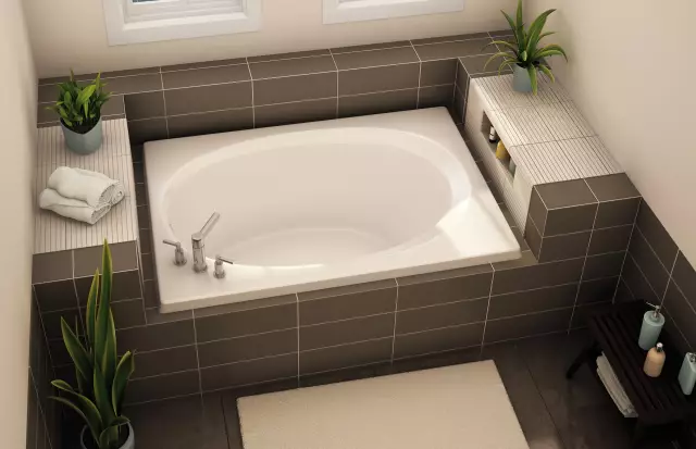Как построить ящик для ванны для Drop-In Tub