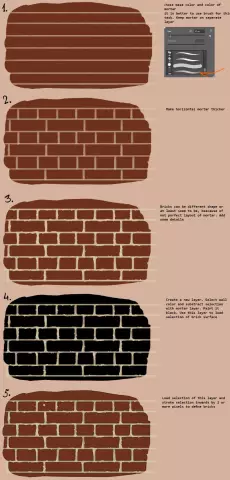 Как рисовать текстурированные гипсовые стены