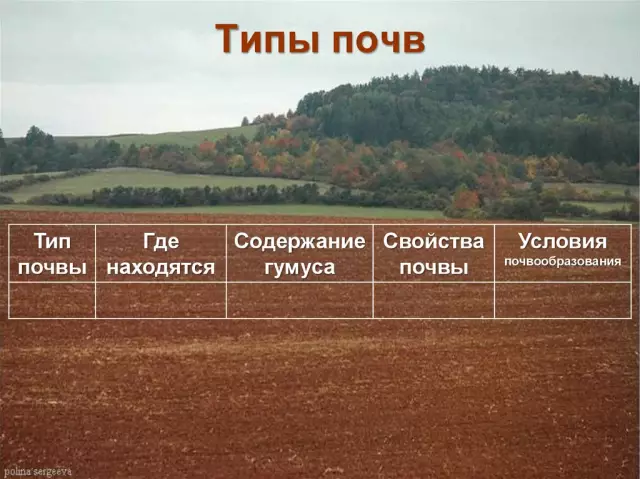 Типы почв гравия