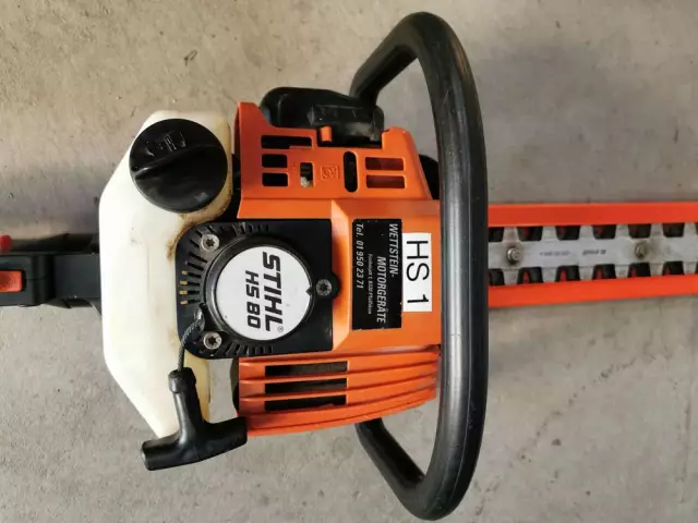 Как настроить карбюратор на Stihl HS-80