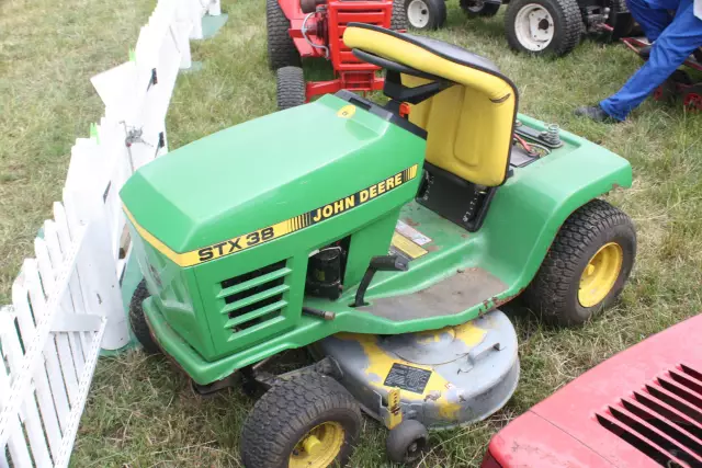 Как настроить колоду на John Deere STX38