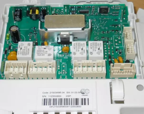 Как установить переключатель управления на стиральной машине Hotpoint