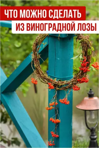 Как сделать полые украшения из виноградной лозы