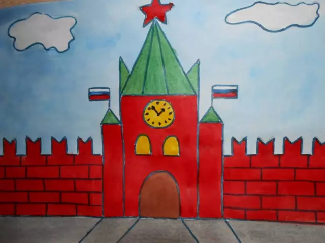 Как нарисовать красную стену