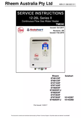 Как устранить Критерий Rheem II