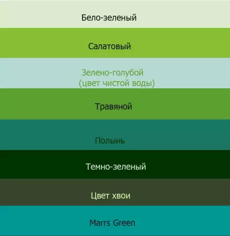 Какие цвета совпадают с зеленым лесом?